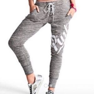 Victoria Secret Pink lace up joggers